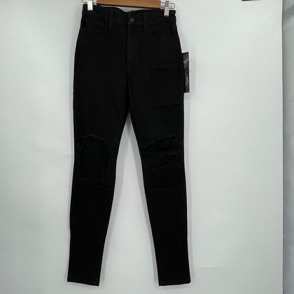 NWT Joe's Jeans Black Flawless The Charlie High Rise Skinny Size 27 - Picture 1 of 8
